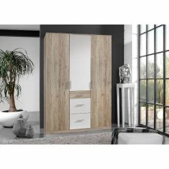 Wimex Joker Kleiderschrank 3-türig San Remo-Eiche-Nachbildung / Weiß