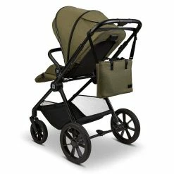 Moon Clicc Kombi-Kinderwagen Moss Green Melange Zubehör Bundle -Kinderwagen k24 clicc 63980800 sportsitzmittasche mossgreenmelange 802 6 backleft 1