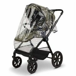 Moon Clicc Kombi-Kinderwagen Moss Green Melange Zubehör Bundle -Kinderwagen k24 clicc 63980800 sportsitzregenverdeck mossgreenmelange 802 8 frontleft 1