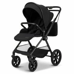 Moon Clicc Kombi-Kinderwagen Black Melange Zubehör Bundle -Kinderwagen k24 clicc 63980800 sportsitztasche blackmelange 800 8 frontleft 1