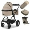 Moon Clicc Kombi-Kinderwagen Mud Melange Zubehör Bundle