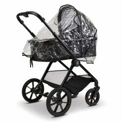 Moon Clicc Kombi-Kinderwagen Black Melange Zubehör Bundle -Kinderwagen k24 clicc 63980800 wanneregenverdeck blackmelange 800 4 backright 1