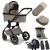 Moon Gio Plus Kombi-Kinderwagen Mud/black Chrome Zubehör Bundle