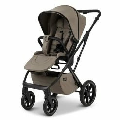 Moon Piú Kombi-Kinderwagen Mud/black Chrome Zubehör Bundle -Kinderwagen k24 piu 64960630 sportsitz mud 622 8 frontleft 1