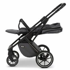 Moon Piú Kombi-Kinderwagen Anthrazit/black Chrome -Kinderwagen k24 piu 64960630 sportsitzflach anthrazit 644 7 left
