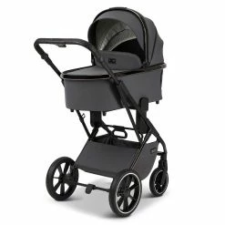 Moon Piú Kombi-Kinderwagen Anthrazit/black Chrome