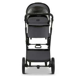 Moon Piú Kombi-Kinderwagen Anthrazit/black Chrome -Kinderwagen k24 piu 64960630 wanne anthrazit 644 5 back