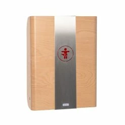 Timkid KAWAmidi Wandwickeltisch Edelstahl / Buche Inklusive Wickelmatte | Modern & Slim