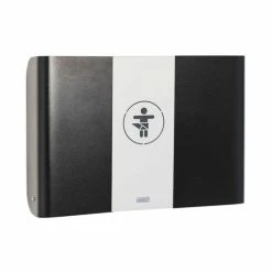 Timkid KAWAQ Wandwickeltisch Weiß / Anthrazit Inklusive Wickelmatte | Horizontal Design