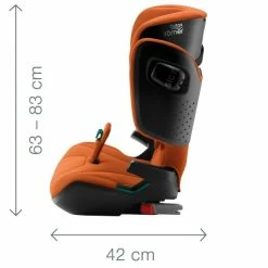 Britax Römer Kidfix I-Size Storm Grey Kindersitz Gruppe ECE R 129 / I-Size -Kinderwagen kidfix i size dimension images angle 01 1