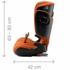 Britax Römer Kidfix I-Size Golden Cognac Kindersitz Gruppe ECE R 129 / I-Size -Kinderwagen kidfix i size dimension images angle 01 4