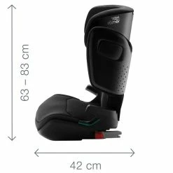 Britax Römer Kidfix M I-Size Cosmos Black Kindersitz Gruppe ECE R 129 / I-Size -Kinderwagen kidfix m i size dimension images angle 01
