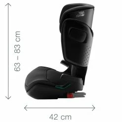 Britax Römer Kidfix M I-Size Moonlight Blue Kindersitz Gruppe ECE R 129 / I-Size -Kinderwagen kidfix m i size dimension images angle 01 2