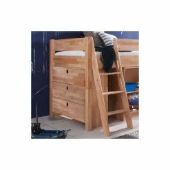 Relita KIM Halbhochbett Buche Massiv Natur Zum Einzelbett Umbaubar - Frachtfrei 23 Relita KIM Halbhochbett Buche Massiv Natur Zum Einzelbett Umbaubar - Frachtfrei -Kinderwagen kim kommode natur gr 1