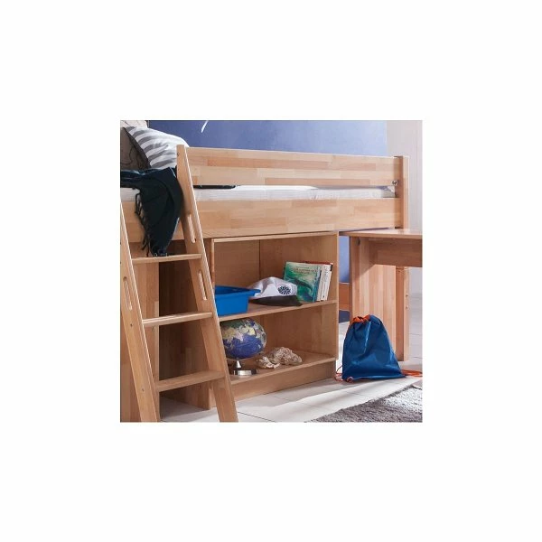 Relita KIM Halbhochbett Buche Massiv Natur Zum Einzelbett Umbaubar - Frachtfrei 12 Relita KIM Halbhochbett Buche Massiv Natur Zum Einzelbett Umbaubar - Frachtfrei – Bild 12