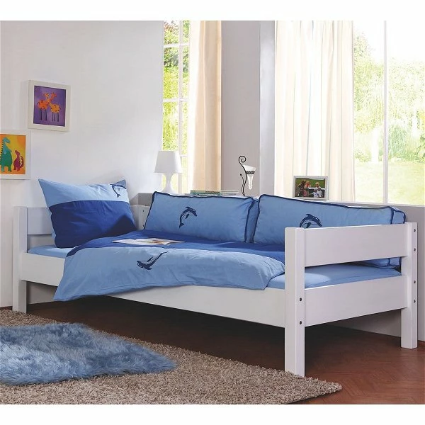 Relita KIM Halbhochbett Buche Massiv Weiß Mit Rutsche Und Turmhalterung - Frachtfrei 3 Relita KIM Halbhochbett Buche Massiv Weiß Mit Rutsche Und Turmhalterung - Frachtfrei – Bild 3