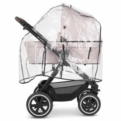 ABC Design Samba 2in1 Kinderwagen Bundle Berry Pure Mit Autositz, Wickeltasche, Fußsack Und Adapter -Kinderwagen kinderwagen stroller samba berry 19 regenverdeck 19