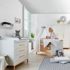 Schardt Miami White Kinderzimmer Inkl. Umbauseiten Mit 3-türigem Schrank