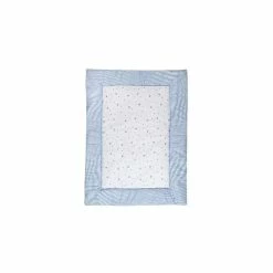 Schardt Krabbeldecke Herzchen Hellblau 100x135 Cm Kuschelige Unterlage Zum Spielen