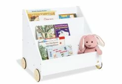 Pinolino Kinder-Bücherregal Lasse - Mit Rollen MDF Weiß Lackiert 7 Pinolino Kinder-Bücherregal Lasse - Mit Rollen MDF Weiß Lackiert -Kinderwagen lasse ws 183405