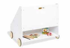 Pinolino Kinder-Bücherregal Lasse - Mit Rollen MDF Weiß Lackiert 6 Pinolino Kinder-Bücherregal Lasse - Mit Rollen MDF Weiß Lackiert -Kinderwagen lasse ws 183405 02