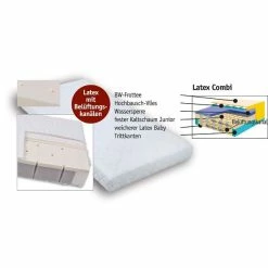 Artlander Artländer ARO Latex Combi Matratze 70 X 140 Cm - Aloe Vera Baumwoll-Frottee Bezug