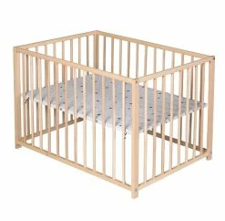 Schardt Laufgitter Uno Buche Massiv Naturbelassen 75 X 100 Cm Mit Folie Sternchen Grau