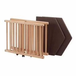 TiSsi Laufgitter Aus Massiv Buche Natur Platzsparend Faltbar -Kinderwagen laufgitter natur 6 gr 1