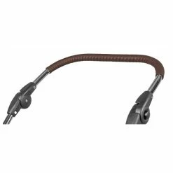 HESBA Corrado Kinderwagen Außen 796, Innen 227 Teilleder - Räder Schwarz 30 Cm, Griff Braun -Kinderwagen ledergriff braun 9508 1