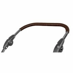 HESBA Condor Coupe Kinderwagen Außen 281 Innen 185 Teilleder - Räder Weiß 25 Cm, Griff Dunkelbrau -Kinderwagen ledergriff dunkelbraun 9588 gr 2