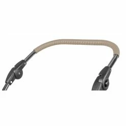 HESBA Condor Coupe Kinderwagen Außen 261 Innen 180 Teilleder - Räder Weiß 30 Cm, Griff Weiß -Kinderwagen ledergriff greige 9521 1