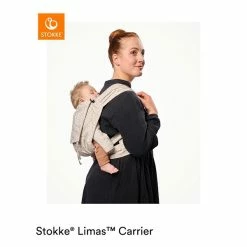 Stokke® Limas™ Babytrage Valerian Beige -Kinderwagen limascarrier valbeige back 220425 0237 rt