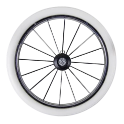 HESBA Condor Coupe Kinderwagen Außen 503 Innen 173 Räder Weiß 25 Cm, Ledergriff Hellbraun -Kinderwagen metallspeichenrad eva 250