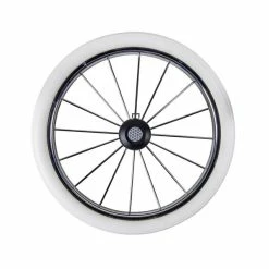 HESBA Corrado Kinderwagen Außen 637 Innen 120 Räder Weiß 30 Cm, Ledergriff Weiß -Kinderwagen metallspeichenrad eva 250 gr 8 1 1 1