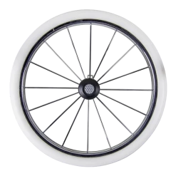 HESBA Condor Coupe Kinderwagen Außen 298 Innen 718 Räder Weiß 30 Cm, Ledergriff Braun -Kinderwagen metallspeichenrad eva 300 1