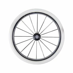 HESBA Condor Coupe Kinderwagen Außen 261 Innen 180 Teilleder - Räder Weiß 30 Cm, Griff Weiß -Kinderwagen metallspeichenrad eva 300 gr 3