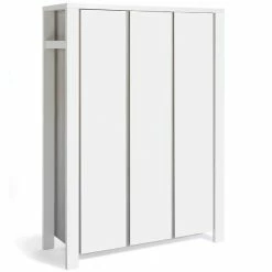 Schardt Milano Pinie Silber Kleiderschrank 3 Türen Pinie Silber/MDF Weiß