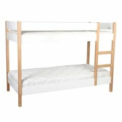 Nature Kid Finn Etagenbett Kiefer Weiß/natur Inkl. Bullaugenpaneele Liegefläche 90 X 200 -Kinderwagen milano etagenbett w2 1500x1500
