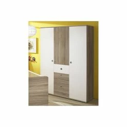 Ticaa Milu II Babyzimmer 4-teilig Sonoma-weiß -Kinderwagen milu ii schrank gr 1