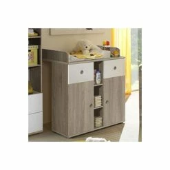 Ticaa Milu II Babyzimmer 4-teilig Sonoma-weiß -Kinderwagen milu ii wickelkommode gr 1