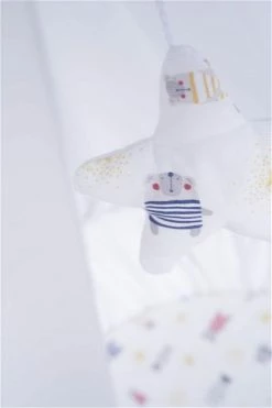 Mionido Stubenwagen Maxi Natur Pyjamabär Gelb Mit Garnierung, Matratze Und Matratzenbezug -Kinderwagen mmm0797 1