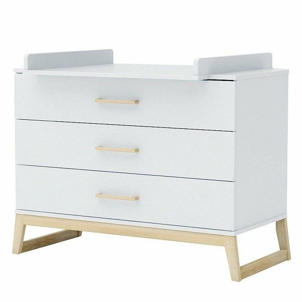 Nature Kid Modena Wickelkommode Weiß Drei Schubladen Inklusive Wickelaufsatz 2 Nature Kid Modena Wickelkommode Weiß Drei Schubladen Inklusive Wickelaufsatz – Bild 2
