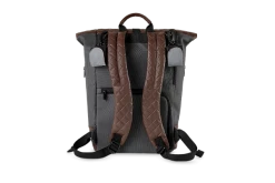 Moon Premium Rolltop Rucksack Anthrazit Mit Wickelauflage, Geldtasche & Befestigungssystem -Kinderwagen moon k23 backpack anthra 0218