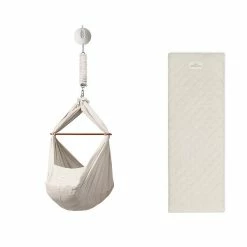 Moonboon Ökologische Federwiegen-Set Nature Mit Motor & Kokos-Einleger -Kinderwagen moonboon federwiegen set nature