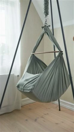 Moonboon Ökologische Federwiegen-Set Seagrass Mit Motor, Gestell Grau & Kokos-Einleger -Kinderwagen moonboon hammock 09 2