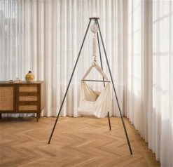 Moonboon Ökologische Federwiegen-Set Nature Mit Motor, Gestell Grau & Kokos-Einleger -Kinderwagen moonboon hammock 27