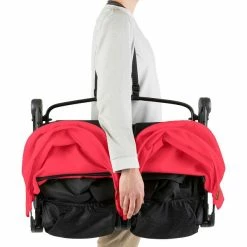 Mountain Buggy Nano DUO In Ruby Ideal Für Die Reise -Kinderwagen nano duo mesh back panel silver 4000x4000px 1