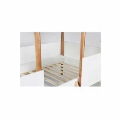 Nature Kid Noah Beach House Hausbett Weiß-natur Halbhoch 90 X 200 Cm -Kinderwagen noah bett3 gr 1