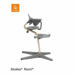 Stokke® Nomi® Baby Set Grey -Kinderwagen nomi natural grey highchair 5478 rt 2 1
