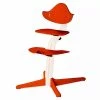 Nomi Hochstuhl Weiß Lackiert/Burnt Orange